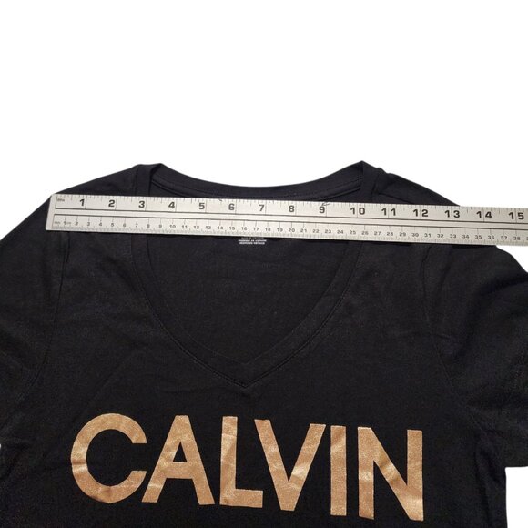 Calvin Klein Women's Short Sleeve Graphic Print Top | Logo Name T-Shirt Tee XXS - Picture 3 of 7